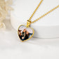 Birthstonesjewelry Double Sided Picture Necklace Gold