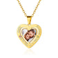 Birthstonesjewelry Heart 2 Birthstone Photo Necklace Gold Plated