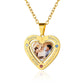  Birthstonesjewelry Heart 3 Birthstone Photo Necklace Gold Plated