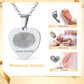 Birthstonesjewelry Heart Photo Fingerprint Necklace Detail
