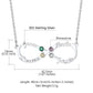 Birthstonesjewelry Infinity Birthstone Necklace Dimension Figure