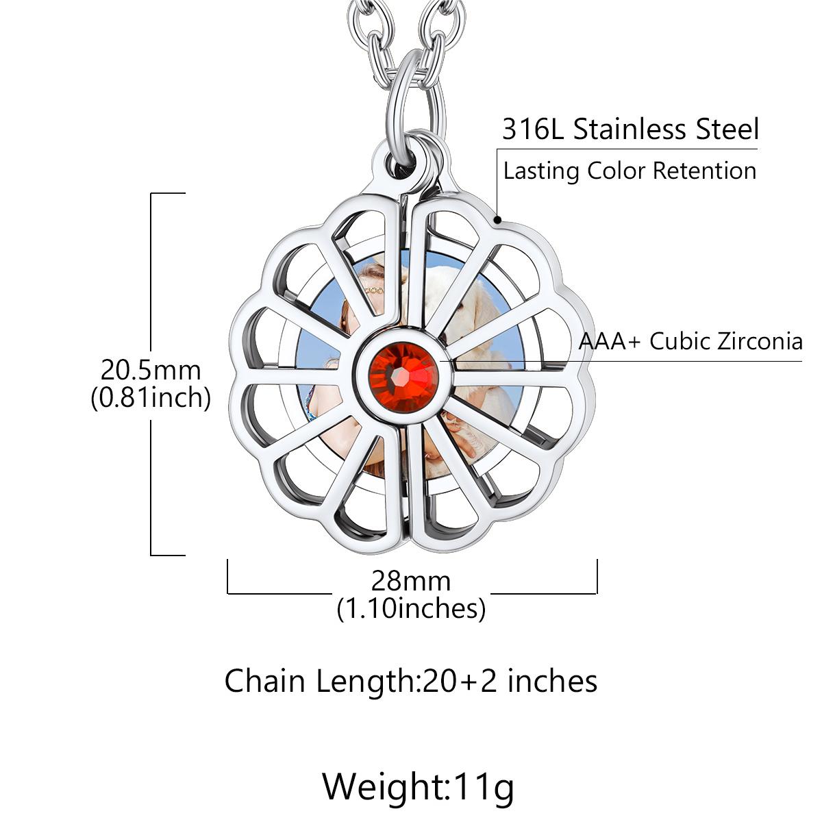 Birthstonesjewelry Locket Necklace Size
