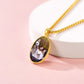 Birthstonesjewelry Oval Photo Necklace Gold