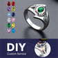 Birthstonesjewelry Personalized Birthstone Signet Class Ring Detail
