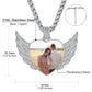 Birthstonesjewelry Personalized CZ Heart Photo Necklace Size