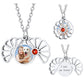 Birthstonesjewelry Personalized Flower Locket Necklace Steel