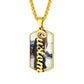 Birthstonesjewelry Personalized Picture Dog Tag Necklace Gold