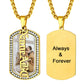 Birthstonesjewelry Picture Name Dog Tag Necklace Gold