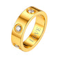 Birthstonesjewelry Promise Band Ring 4mm Width Gold