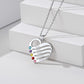 Birthstonesjewelry Sterling Silver Custom Heart Necklace 5 Birthstone
