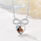 Birthstonesjewelry Sterling Silver Infinity Photo Necklace