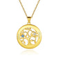 Birthstonesjewelry Tree of Life 2 Birthstone Necklace Gold