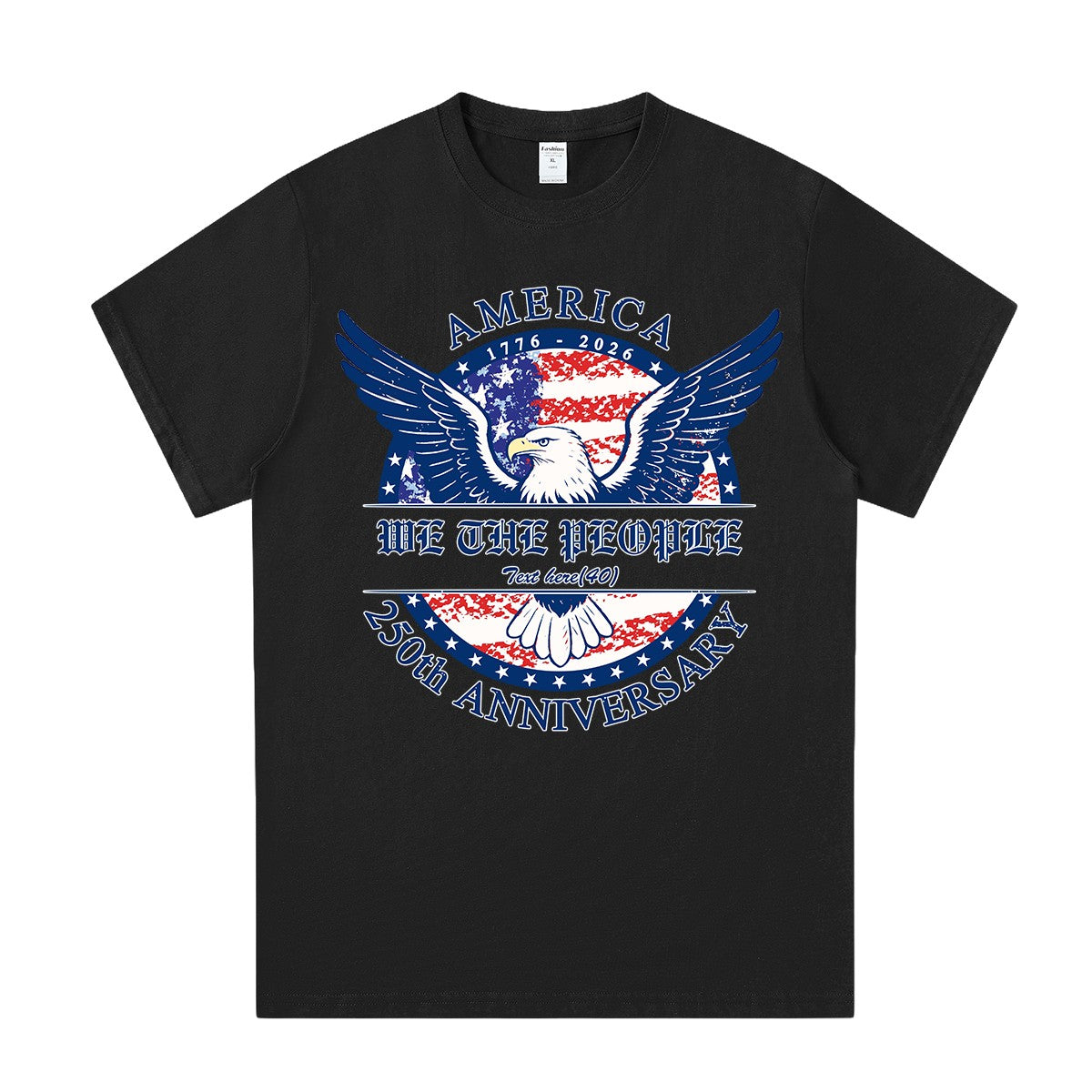 Black 250th Anniversary T Shirt USA 4th of July Shirts