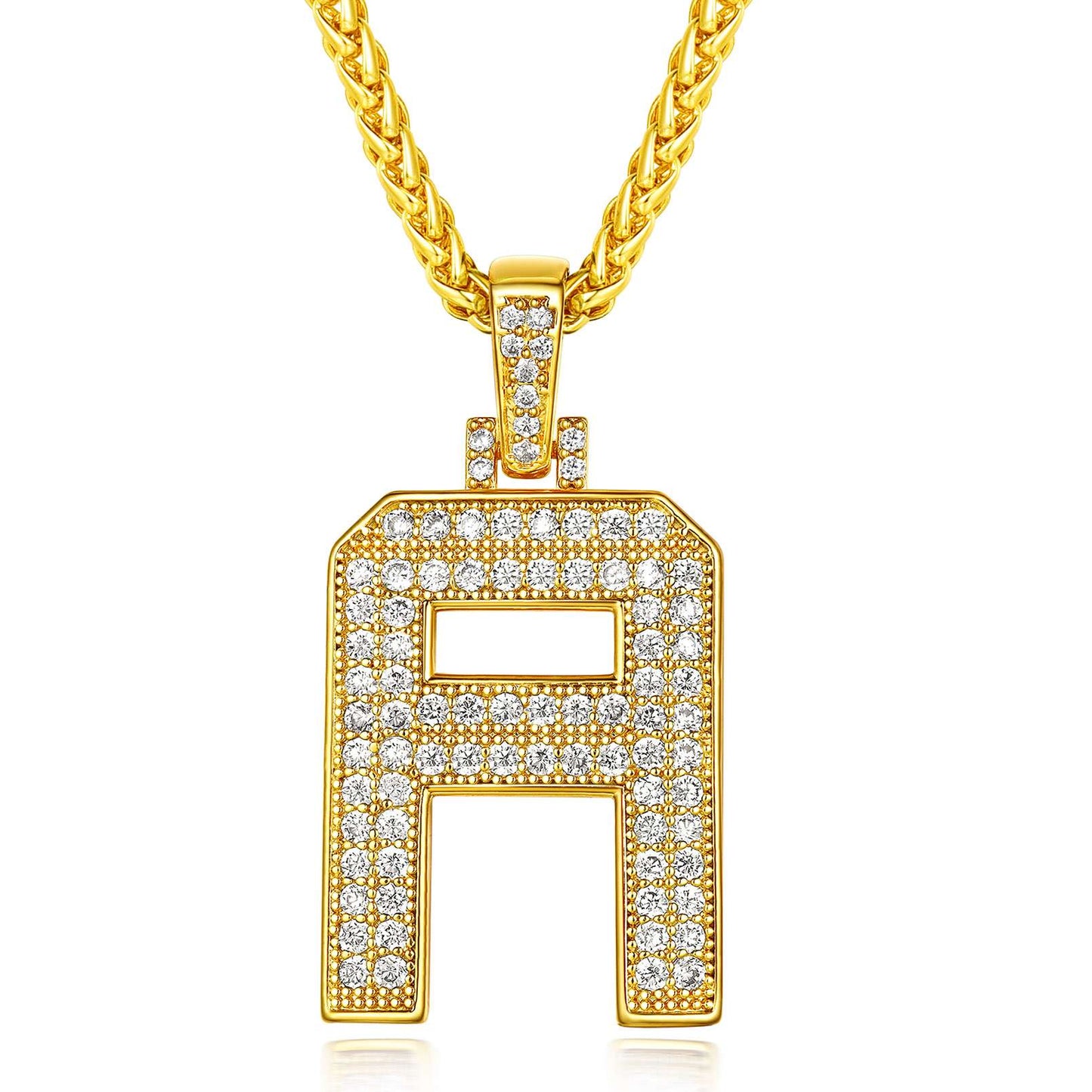 Bling Cubic Zirconia Initial A-Z Necklace