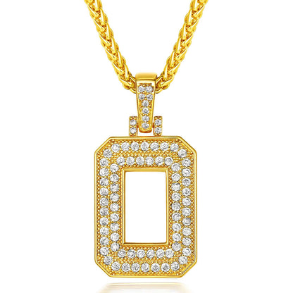  Bling Cubic Zirconia Initial O Necklace