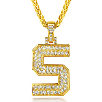  Bling Cubic Zirconia Initial S Necklace