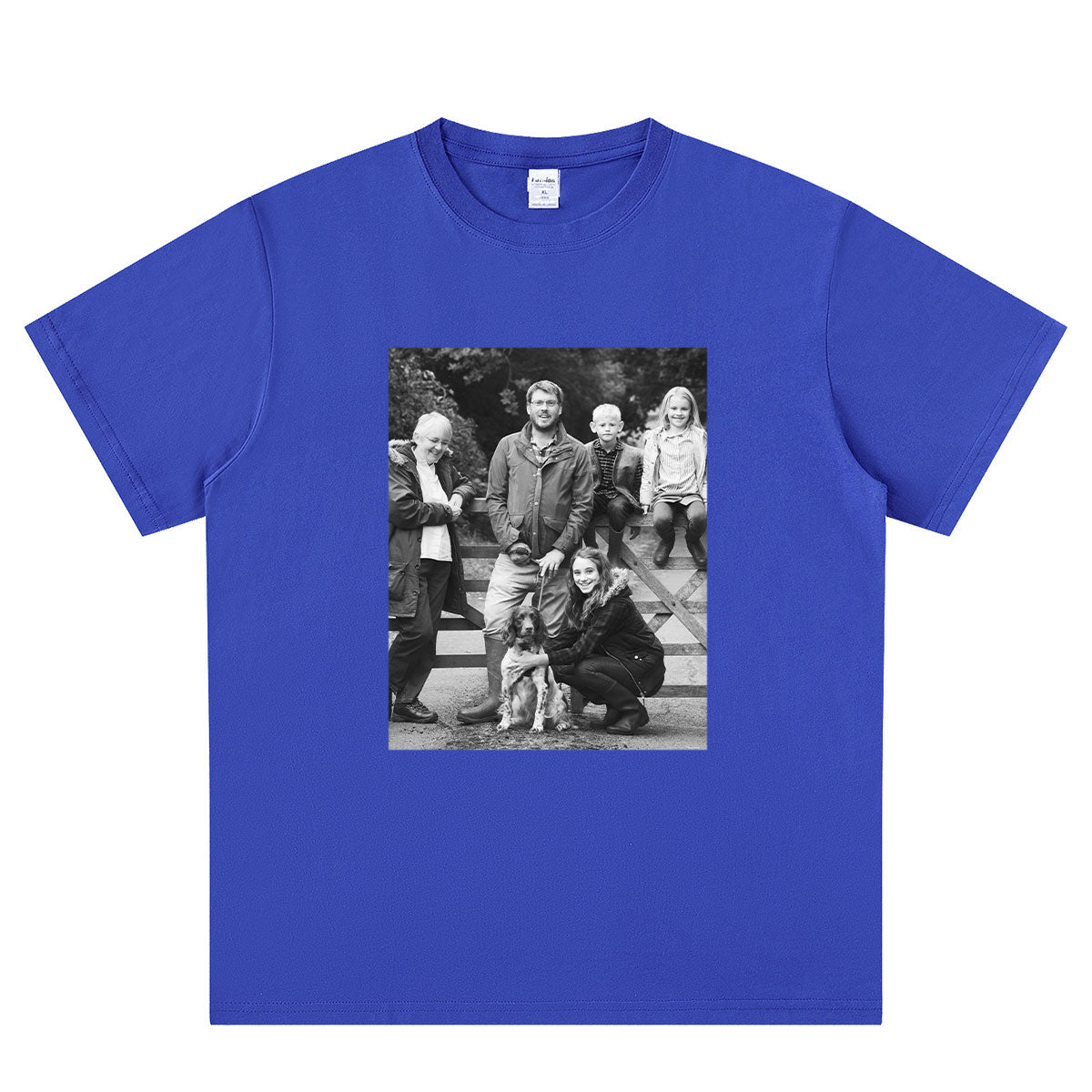 Blue Picture T-Shirts for Women Men