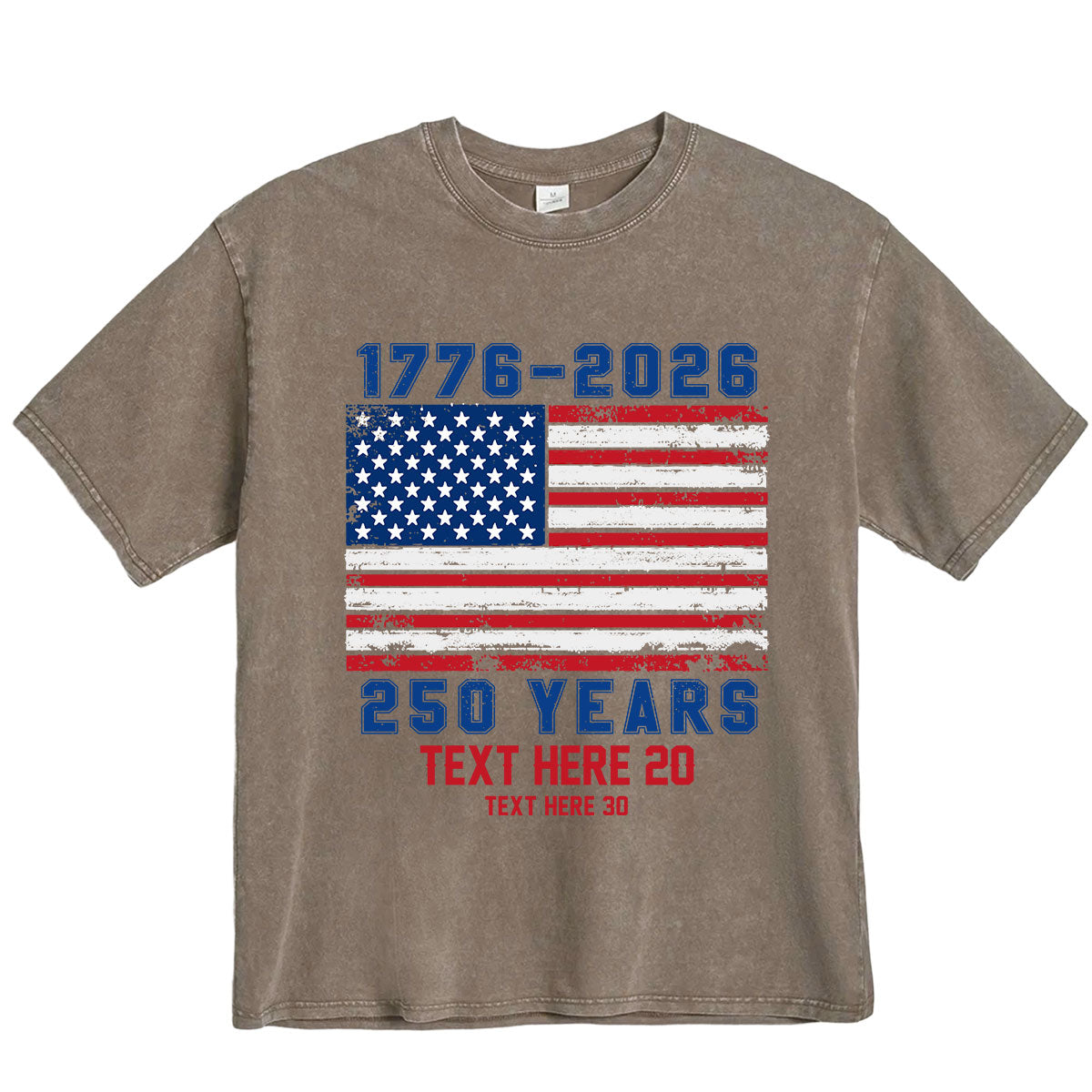  Brown 250 Anniversary USA 4th July T-Shirt 