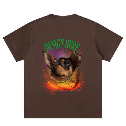 Brown Back Custom Photo and Text T-Shirts