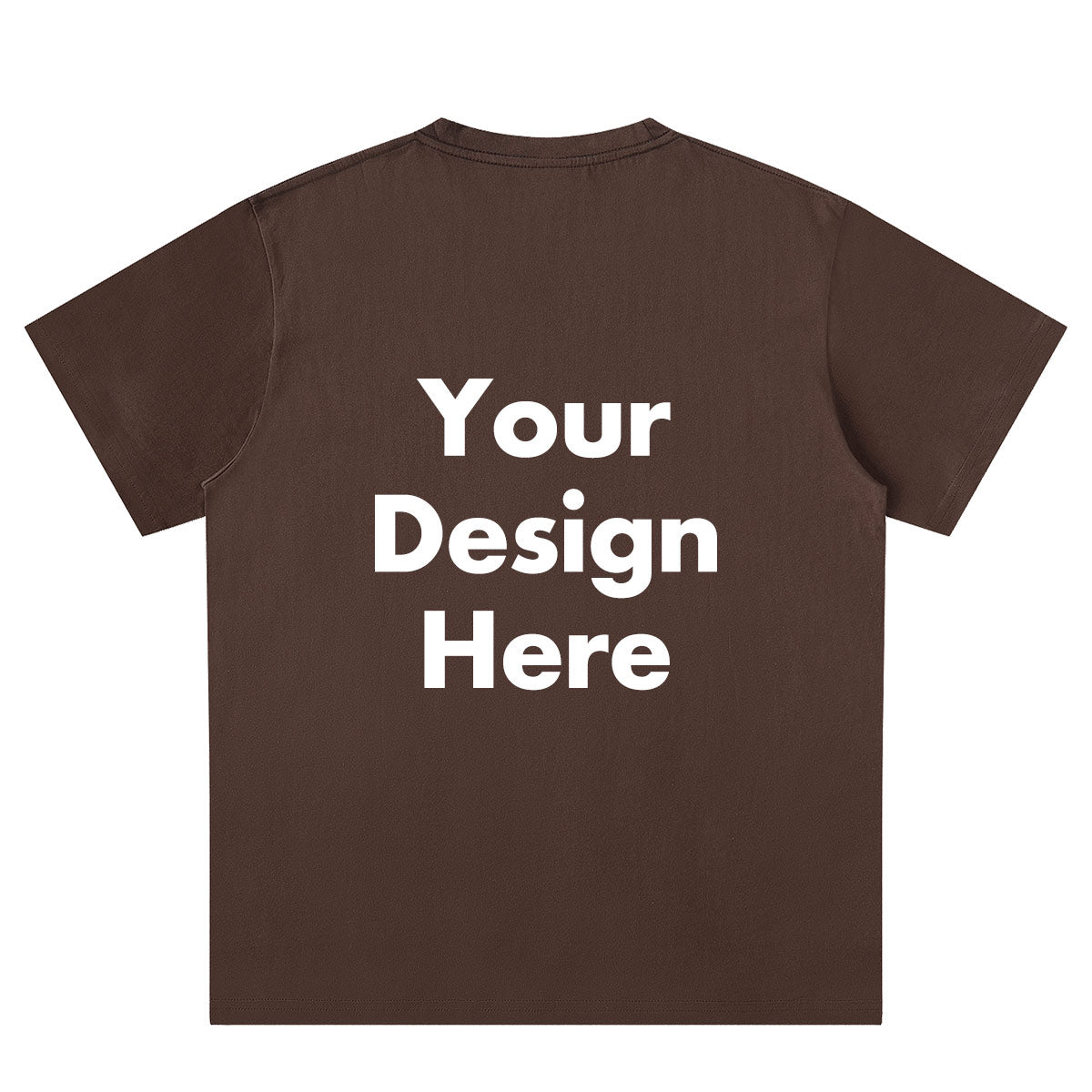 Brown Back Text T-Shirts for Women Men 