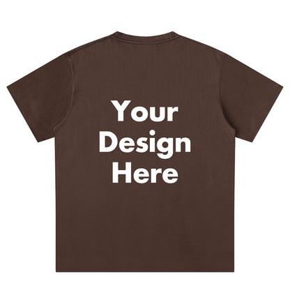 Brown Back Text T-Shirts for Women Men 