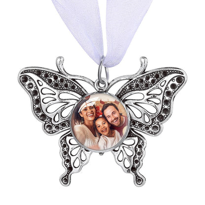 Butterfly Christmas Ornaments with Custom Photo