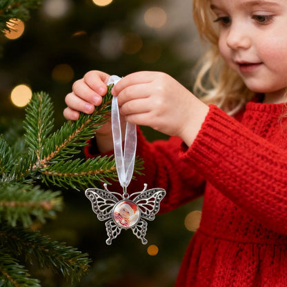 Butterfly Photo Christmas Ornaments for Family