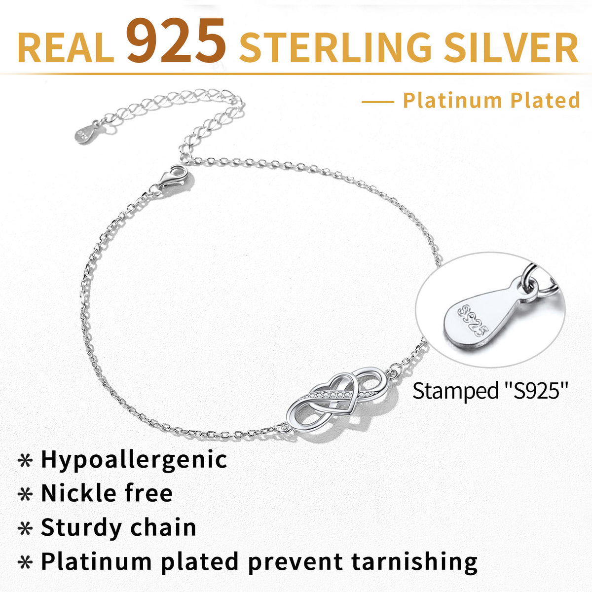 Sterling Silver Curb and Ball Anklet Adjustable 23cm/9 - 24cm/9.5 Sterling Silver Curb and Ball Anklet Adjustable 23cm/9 - 24cm/9.5