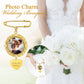 Personalized Wedding Bouquet Round Picture Charms Brooch Pins