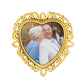 Personalized Heart Photo Brooch Pins for Wedding