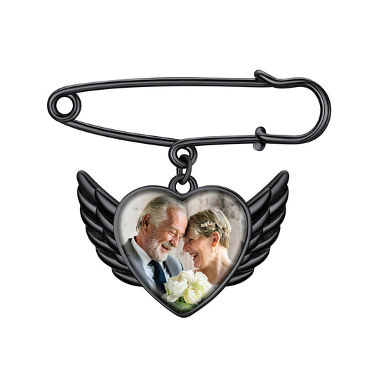 Black Wings Bouquet Charms