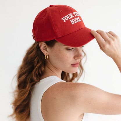 Custom Hat Baseball Cap with Embroidery Text