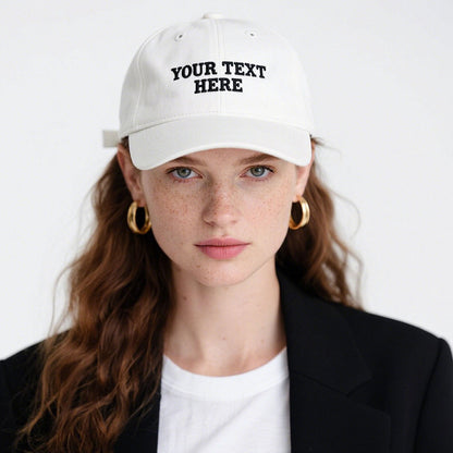 Custom Hat Baseball Cap with Embroidery Text