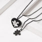 Custom Heart Puzzle Piece Matching Necklaces For Couples