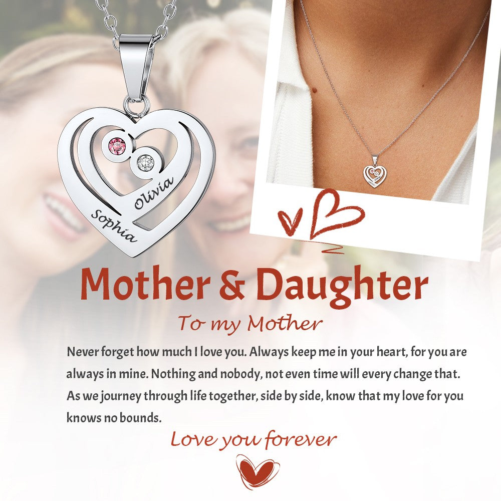 Mother and daughter Necklace
