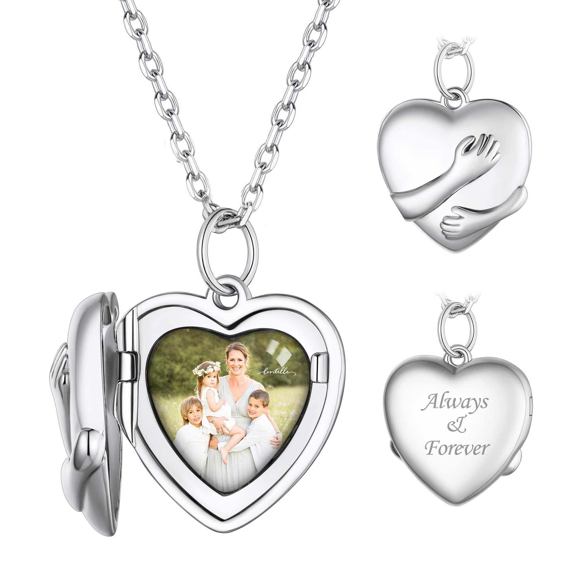 Customized Heart Picture Necklace Locket For Women