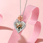 Personalized Heart Photo Necklace With Rose