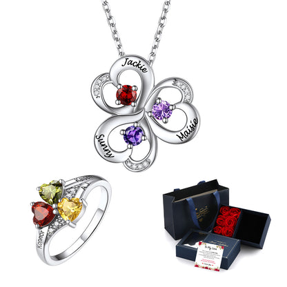 Bracelet manchette réglable personnalisé avec pierre de naissance pour femme 