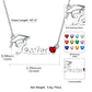 Custom Name Birthstone Graduation Necklace