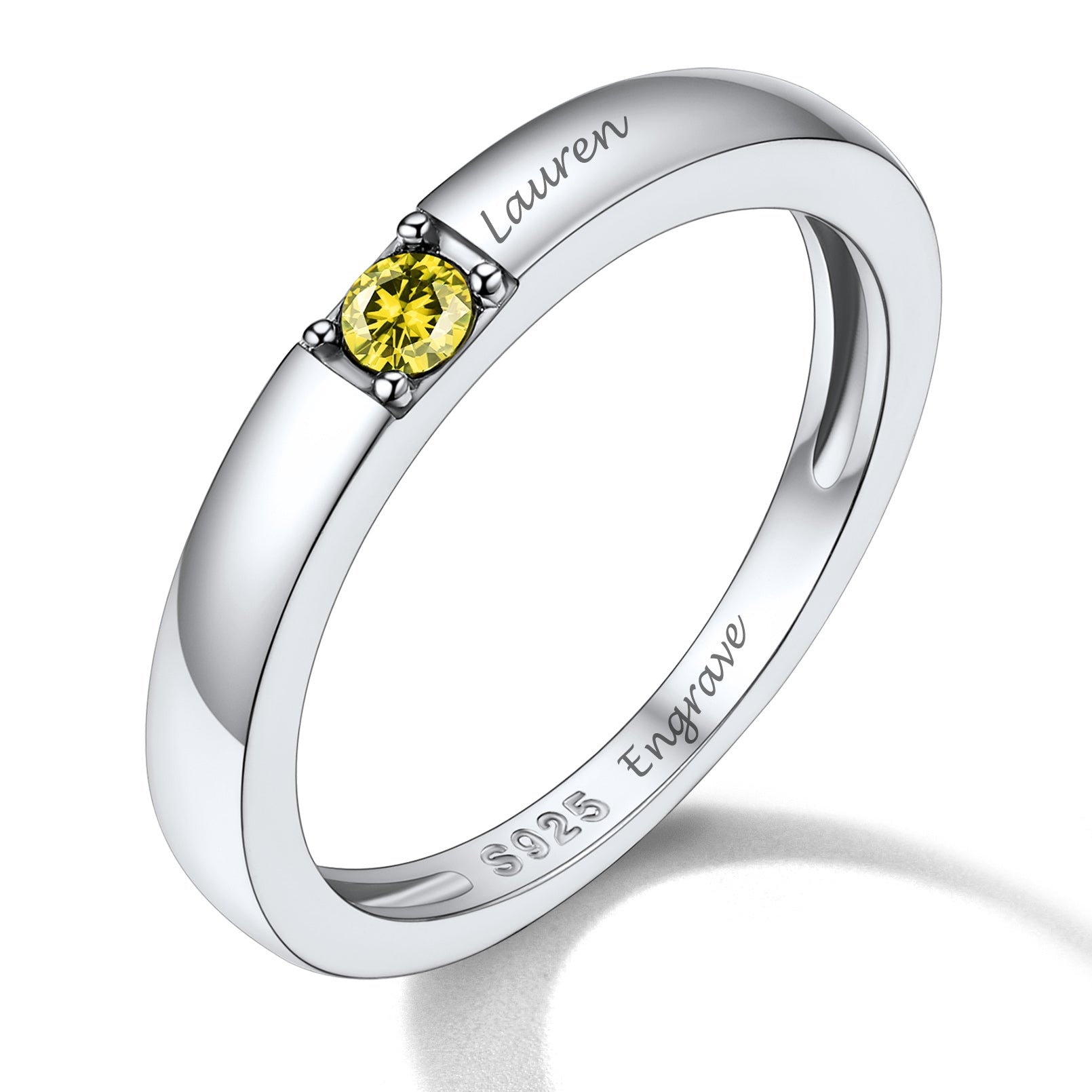 Sterling Custom Mothers Birthstone Rings