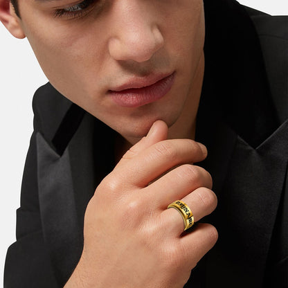 Personalized Name Fidget Spinner Promise Ring