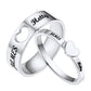 Custom Matching Promise Rings for Couple Stainless Steel