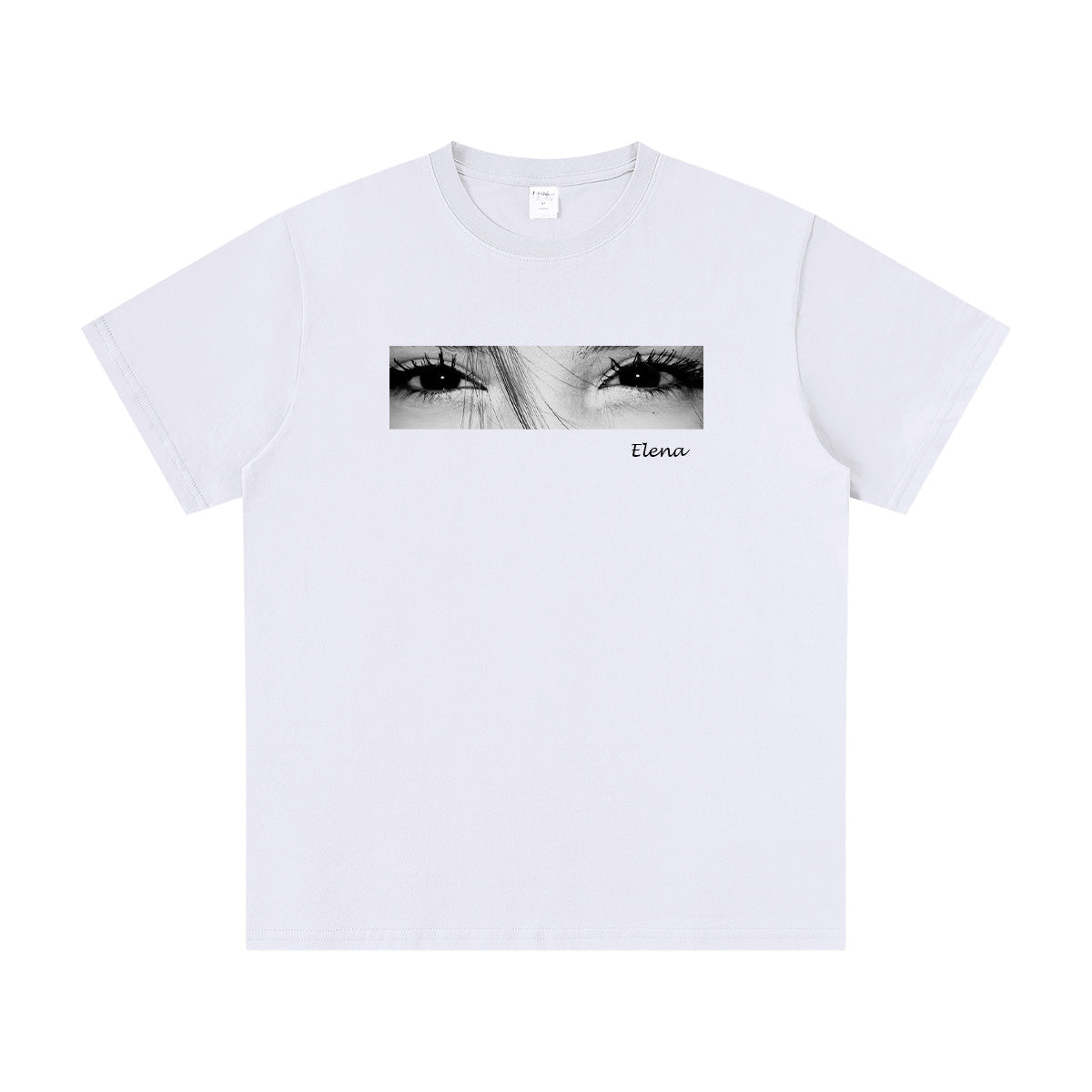 Custom Look Into My Eyes Photo T Shirt Personalized Eye Print Tee