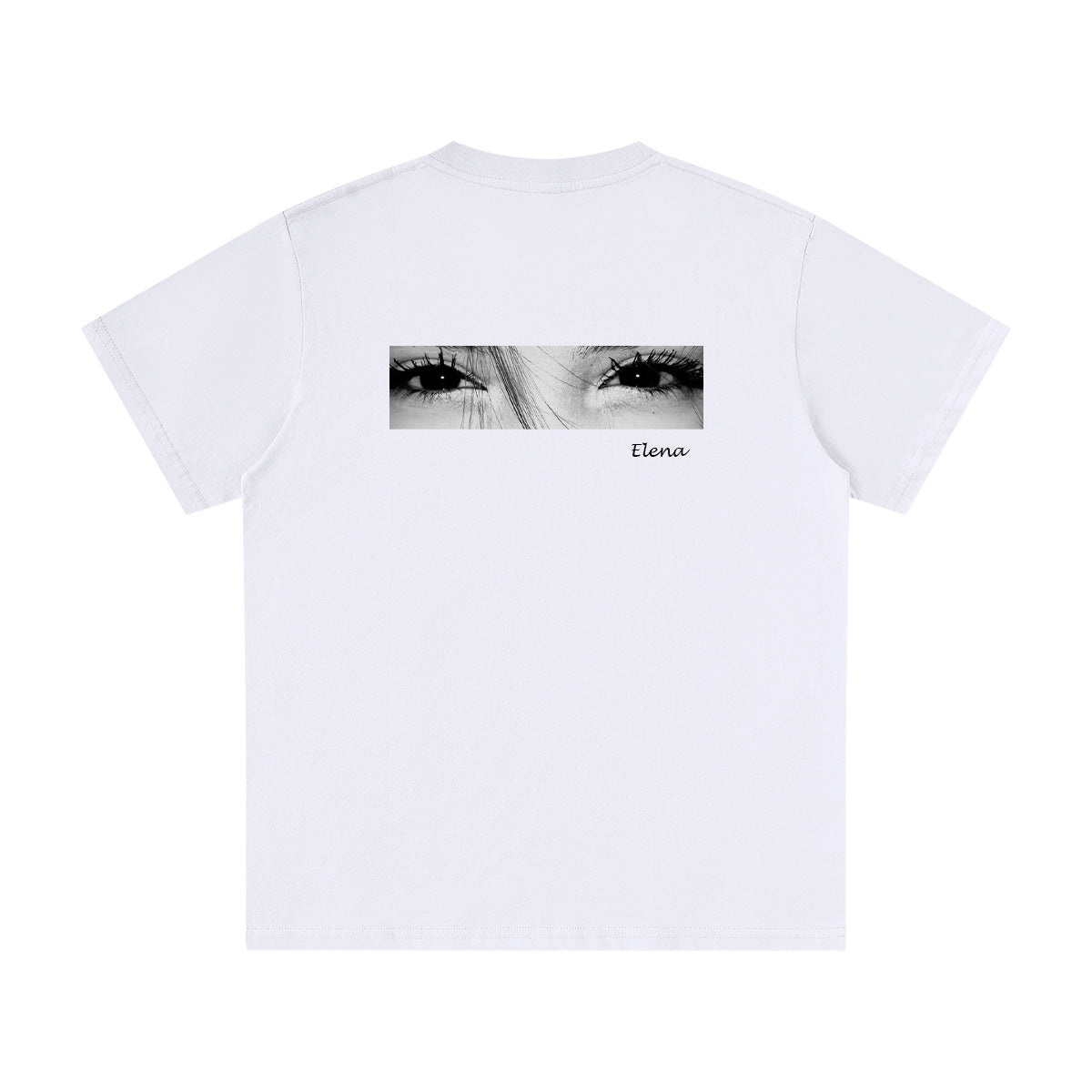 Custom Look Into My Eyes Photo T Shirt Personalized Eye Print Tee