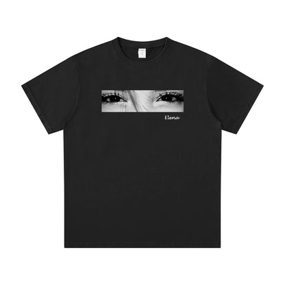 Custom Look Into My Eyes Photo T Shirt Personalized Eye Print Tee