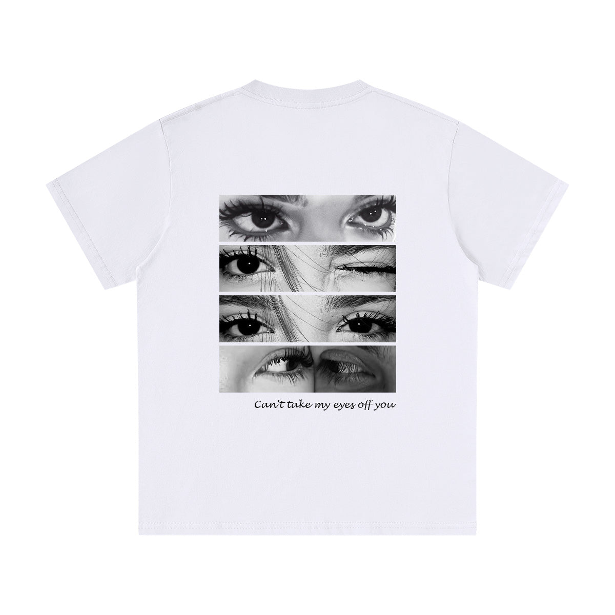 Custom Look Into My Eyes Photo T Shirt Personalized Eye Print Tee