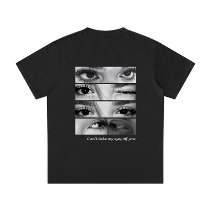 Custom Look Into My Eyes Photo T Shirt Personalized Eye Print Tee