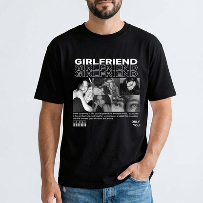 Custom Photo T-shirt Personalized Picture Tees for Couples