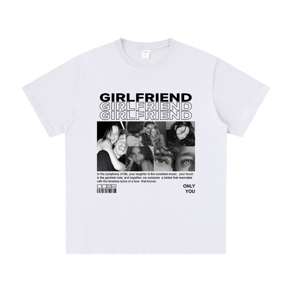 Custom Photo T-shirt Personalized Picture Tees for Couples