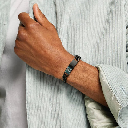 Photo ID Bracelet Cuban Curb Link